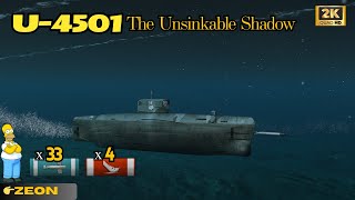 World of Warships — 🇩🇪 U4501 The Unsinkable Shadow [upl. by Nlycaj780]