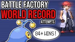 CAN LANTURN DO IT Battle Factory WORLD RECORD Attempts  Pokemon Emerald [upl. by Ilagam]