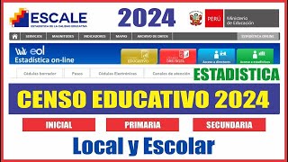 Censo Escolar 2024 ✅ DESCARGA LLENADO y ENVIÓ de Censo Local y Censo de Matrícula ✅✅ [upl. by Adiarf94]