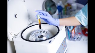 Centrifugation for blood Glucose test Wear Gloves and lab coat always [upl. by Adyan]