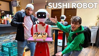 TEST SUSHI con CAMERIERI ROBOT assieme al mio amico Giovanni Fois [upl. by Tarrah]