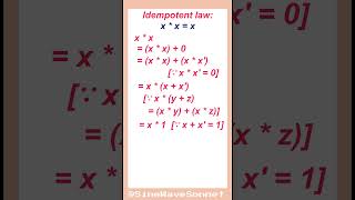 Idempotent law in Boolean Algebra part 2 [upl. by Khano85]