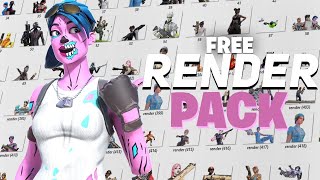 The BEST FREE Fortnite Render Pack Google Drive PCMobile [upl. by Nemzaj]