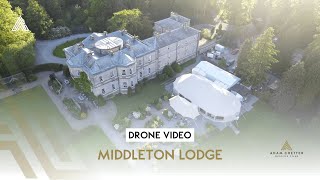 Middleton Lodge Estate Main House Drone Video of Historic Wedding Venue [upl. by Atinahs73]