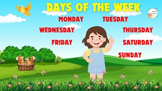 Days of the Week Song  Learn the Days of the Week for Kids  Fun Educational Video [upl. by Ninnetta]