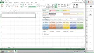 Excel How to Merge amp Center and Apply Heading Style [upl. by Bethany]