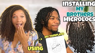 DIY MICROLOCS INSTALL  Interlock Method  Starter Locs  Can we consider these BROTHERLOCKS [upl. by Neelcaj]