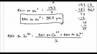 Como calcular o raio de um cátion [upl. by Cedell698]