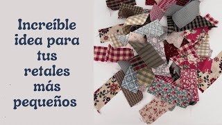 Increible idea para tus retales más pequeños Tutorial gratuito 204 [upl. by Eiznik800]