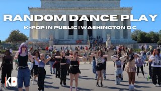 KPOP IN PUBLIC KPOP RANDOM DANCE PLAY  Lincoln Memorial 2023  KDistrict in Washington DC [upl. by Aiynot]