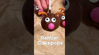 Rentier Cake Pops in Minuten Zitronenkuchen trifft Weihnachten 🦌🍰 rezept weihnachten [upl. by Aramad]