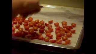 Oven Drying Cherry Tomatoes SUPER EASY [upl. by Ravens]