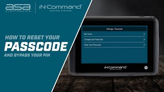 iN·Command® Control Systems How To Bypass A 4digit Pin And Reset Your Passcode [upl. by Erastatus]