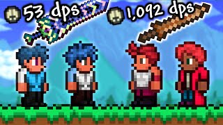 Terraria 2v2 Race But Weapons Deal Random Damage [upl. by Lorrad37]