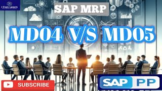 SAP MRP Difference between MDO4 amp MD05 [upl. by Dulciana]