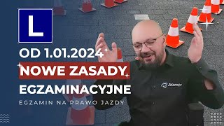 Nowe zasady egzaminy na prawo jazdy od 1 stycznia 2024 Co się zmieni [upl. by Carleton]