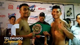 Mauricio Pintor y Diego Cruz se declaran listos para la batalla de titanes  Boxeo Telemundo [upl. by Easlehc]