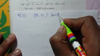 COORDINATES AND SOLN OF SIMULTANEOUS LINEAR EQN GRAPHICALLY AND DISTANCE FORMULA EX20 D Q110 [upl. by Eemyaj]