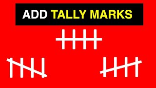 How to Insert Tally Marks in PowerPoint [upl. by Telfore]