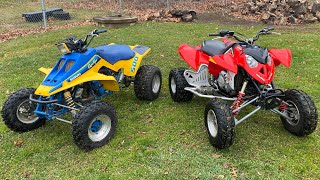 LT500R Quadzilla VS Outlaw 525S [upl. by Annoek]