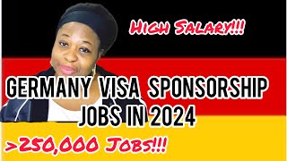 Unlocking HighPaying Jobs in Germany in 2024Visa Sponsorship germanyjobs visasponsorshipjobs [upl. by Naimed208]