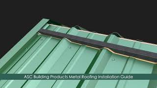 How to install Metal Roofing 3ft panelsASC Building Products [upl. by Izawa]