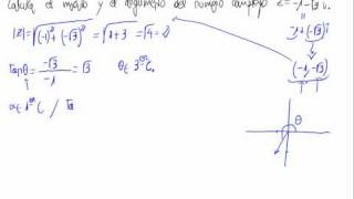 Módulo y argumento de un número complejo [upl. by Llerroj]