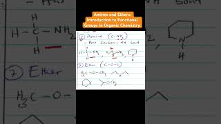 Amines and Ethers Introduction to Functional Groups in Organic Chemistry shorts [upl. by Milan]