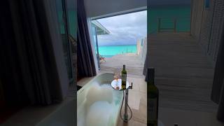 Water villa with private pool in The Maldives travel shorts maldives honeymoon indian [upl. by Eerol494]