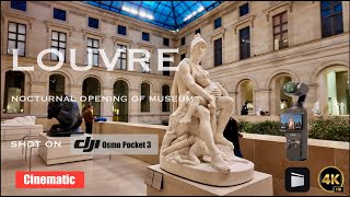 LOUVRE MUSEUM NOCTURNAL TOUR  DEPARTEMENT OF ORIENTAL ANTIQUITIES DJI OSMO POCKET 3 [upl. by Hodess]