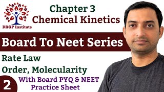 Chemical Kinetics  02  Chapter  3  Rate Law  Order of Reaction  Board to Neet Series  Class12 [upl. by Moazami244]