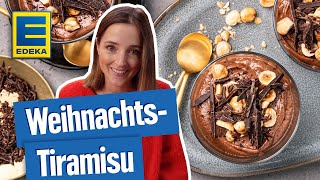 WeihnachtsTiramisu Rezept  Weihnachtsdessert im Glas [upl. by Nalro244]