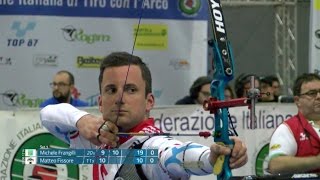 Campionati Italiani Indoor 2017 di Tiro con larco  Finale Michele Frangilli  Matteo Fissore [upl. by Cosette656]