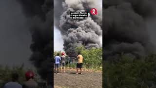 Incêndio destrói fábrica da frangos pioneiro e causa evacuação em Joaquim Távora PR [upl. by Nonarb]