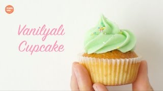 Vanilyalı Cupcake Tarifi  Fırından Tatlar [upl. by Rephotsirhc]