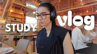 KOREA DIARY✧˖° ep3 study with me in seoul [upl. by Nahgen]