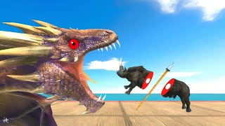 Beware Of Spikes Lava Pool And Dragon  Animal Revolt Battle Simulator [upl. by Abelard97]