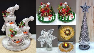 5 Easy Budget Friendly Christmas Decoration idea from waste Materials  DIY Christmas craft idea🎄409 [upl. by Lundell891]