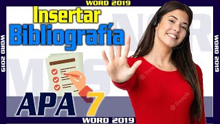 Como insertar una bibliografía en Word según APA 7 🔵 referencias 🔵 Normas APA 7ma edición 2023 ✅ [upl. by Jeni]