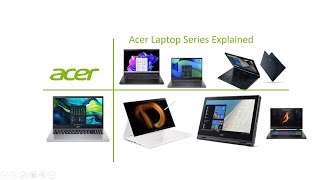 Acer Laptops Series Explained [upl. by Roath783]