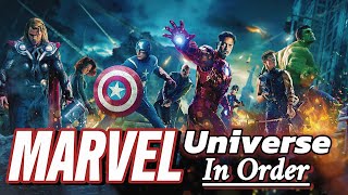 Marvel Universe Movies In Order To Watch  Listed Moviez [upl. by Nwhas]