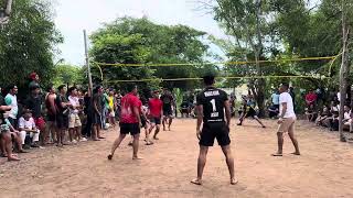 VOLLEYBALL TANJUNG ARU SET1 REMATCH SINGLE KILL SINGLE BLOCK PULA VS BATMAN [upl. by Cynarra]