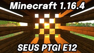 How to Install SEUS PTGI E12 Ray Tracing Shaders and Optifine in Minecraft 1164  1165 [upl. by Yahska992]