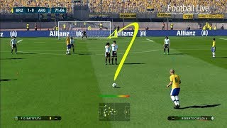 Tutorial Tendangan Bebas Seperti Roberto Carlos  PES 2017 100 GOAL [upl. by Onaicul]