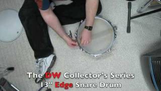 Drum Workshop Edge Snare Drum Tuning amp Performance  JOEDRUMS [upl. by Jann871]