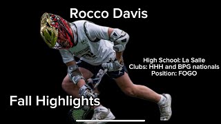 Rocco Davis 2027 La SalleHHH Fall Highlights 2023 [upl. by Nallek505]