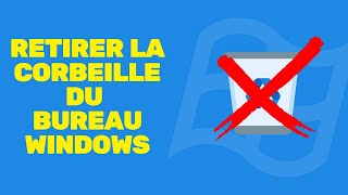 Comment retirer la corbeille du bureau de Windows [upl. by Aleafar782]