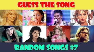 Guess the 50 Random Songs Part 7  Music Quiz [upl. by Odnomor542]