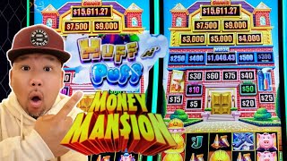 🔴 MAJOR BIG WIN New Huff n Puff Money Mansion LIVE [upl. by Norrat229]