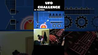 Geometry Dash UFO CHALLENGE😈 geometrydash gd shorts [upl. by Eppesiug]